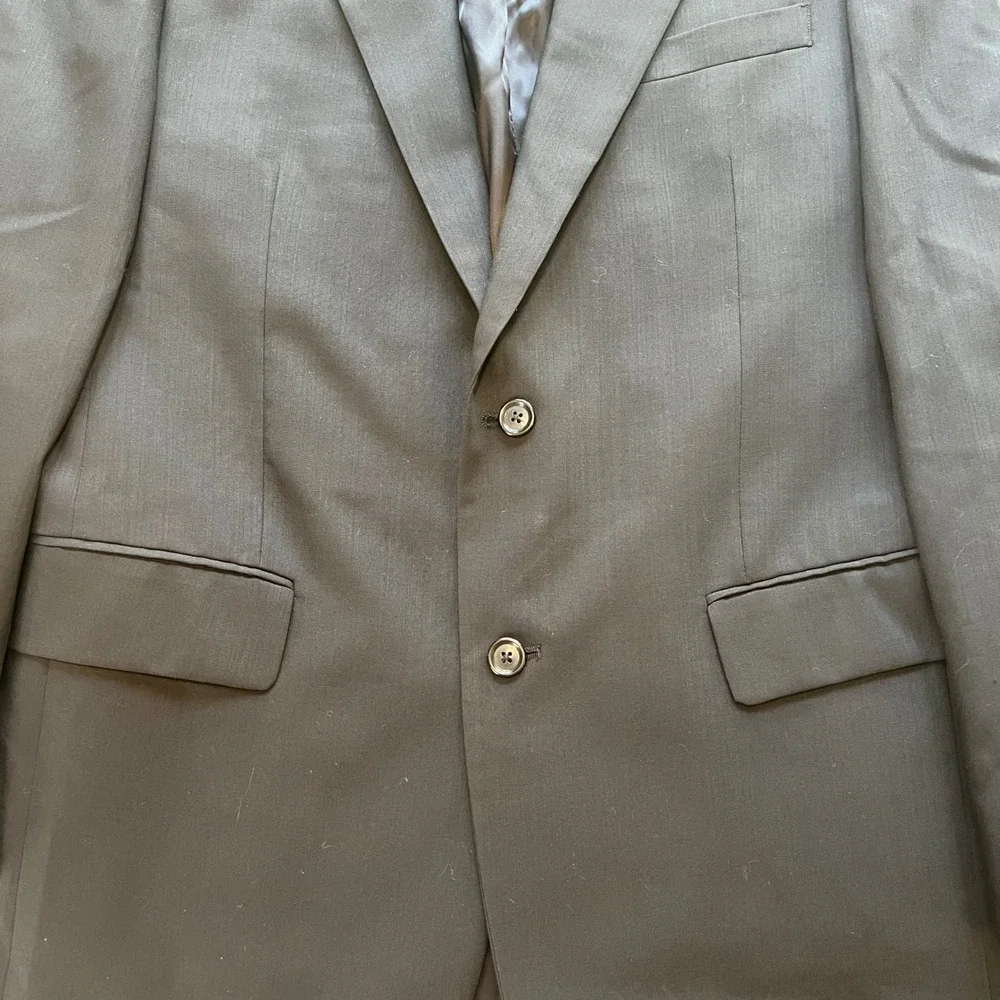 Jos. A. Bank 41L Black 100% Wool Two Button Blazer Suit Jacket‎ Menswear Classic
